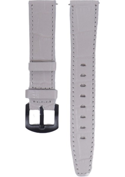LW38-43 20 mm Hakiki Deri Kroko Krem Kordon Siyah Toka fiyatları