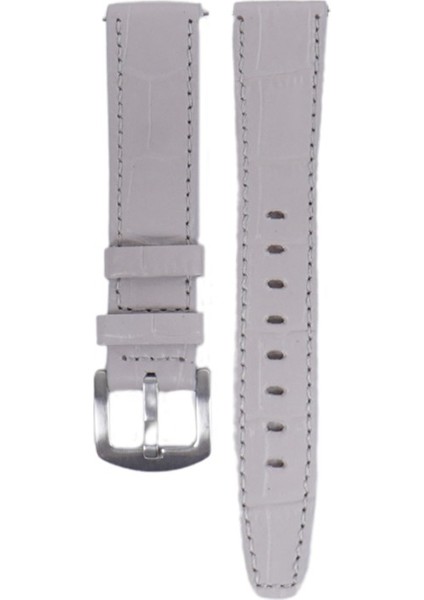 LW38-43 20 mm Hakiki Deri Kroko Krem Kordon Silver Toka fiyatları