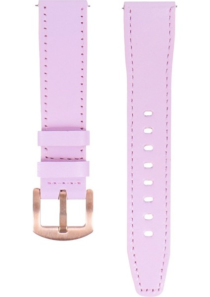 LW38-43 20 mm Hakiki Deri Düz Pembe Kordon Gold Toka fiyatları