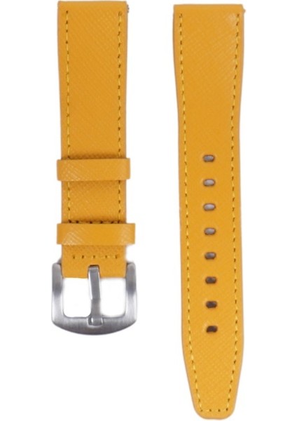 LW38-43 20 mm Hakiki Deri Safiano Sarı Kordon Silver Toka fiyatları