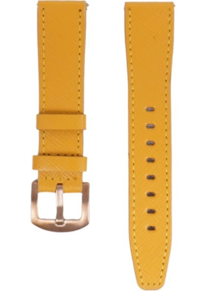 LW38-43 20 mm Hakiki Deri Safiano Sarı Kordon Gold Toka fiyatları