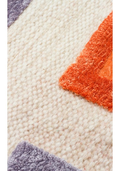 Maya Kilim Myk 01 Multy Yüksek Alçak Dokulu, Etnik Motiflere Sahip Yün Kilim fırsatları