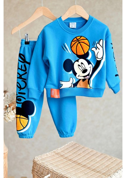 Mcky Basketbol Dokulu Erkek Çocuk takım - Mavi modelleri