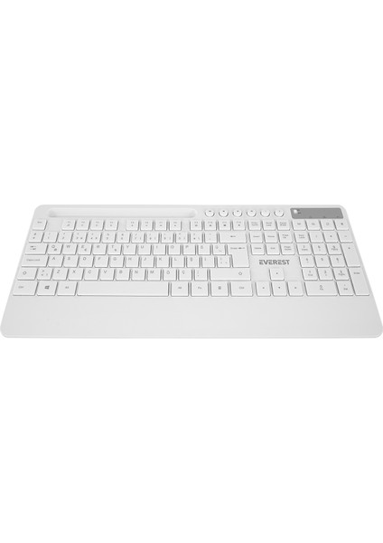 9676 Multimedya Tablet Telefon Standlı Klavye Mouse Set 2.4 Ghz Kablosuz Set Wireless Set Pilli Türkçeq