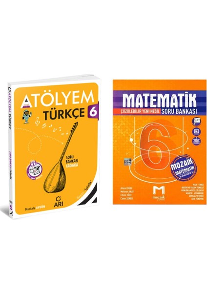 6. Sınıf Türkçe Atölyem ve Mozaik Yayınları 6. Sınıf Matematik Soru Bankası