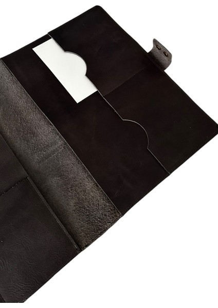 Heg Storetablet, Evrak, Defter Mini Notebook Için Çok Cepli %100 Deri Organizer