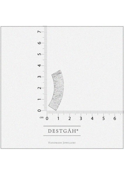 Kavisli Dörtgen Küpe El Yapımı Özel Tasarım 925 Ayar Gümüş