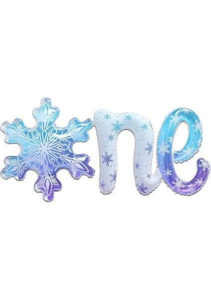 Frozen temalı 1 yaş balonu kar tanesi one yazılı 1 yaş doğum günü balonu fiyatları
