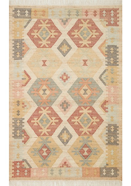 Cicim Kilim Ck 02 Multy Vıntage Desenlere Sahip Renkli El Dokuma Cicim Kilim