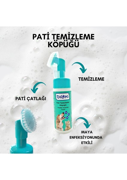 ® Tüy ve Pati Hijyenik Temizleme Kova Mendil + Pati Temizleme Köpüğü 150 ml (2'li Paket) - Evcil Dostlarınız Için Pratik ve Etkili Temizlik fırsatları