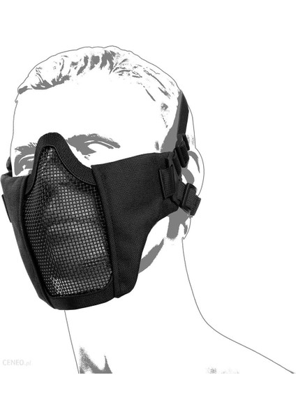 Asg Metal Mesh Mask  Koruma Maskesi - Siyah 19079