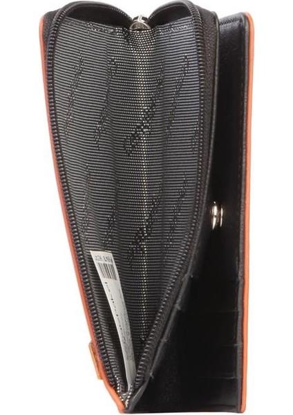 Unisex Deri Fermuarlı Kartlık – 2512Ds - Siyah Kiremit modelleri