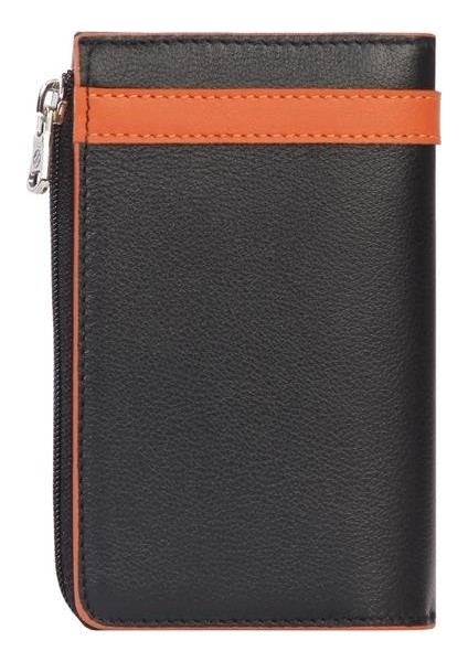 Unisex Deri Fermuarlı Kartlık – 2512Ds - Siyah Kiremit fırsatları