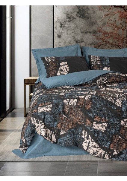 Dark Çift Kişilik Senso Petrol Nevresim Takımı