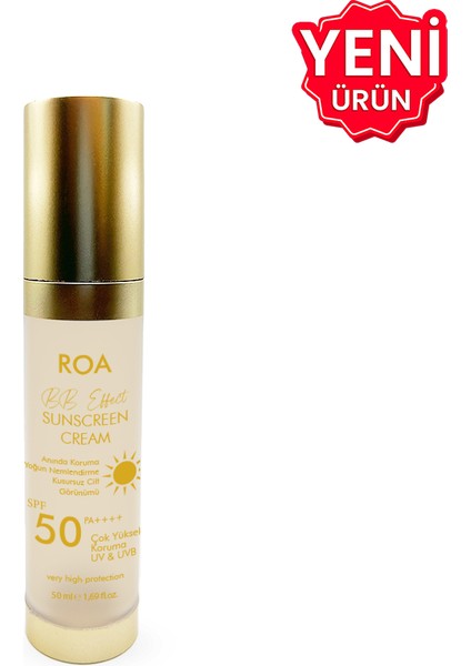 Roa Bitkisel Krem Etkili Güneş Kremi 50 ml