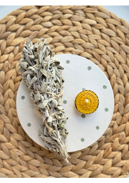 Candle Bee Adaçayı Doğal Balmumu Meditasyon Set