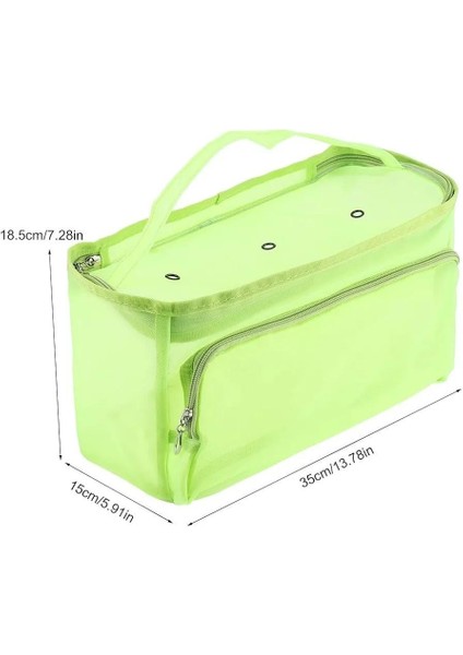 Örgü Çantası, Çok Amaçlı Çanta, Organizer Çanta | Şeffaf Yeşil LE62 fiyatları