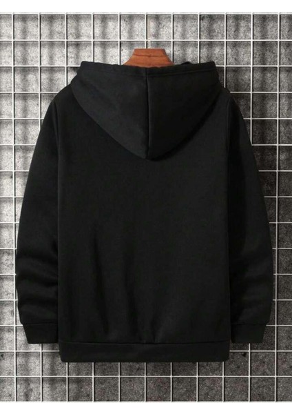 Erkek Siyah Üçgen Baskılı Sweatshirt fiyatları