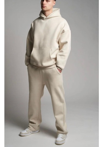 Erkek Bej Rengi Oversize Sweatshirt fiyatları