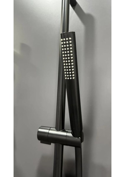 Slim 1 F Mat Siyah Sürgülü Duş Takımı A45725 modelleri