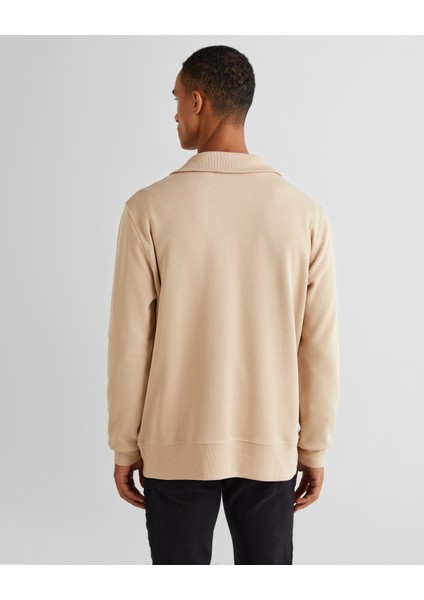 Erkek Bej Regular Fit Sweatshirt 2524368T.277 fiyatları