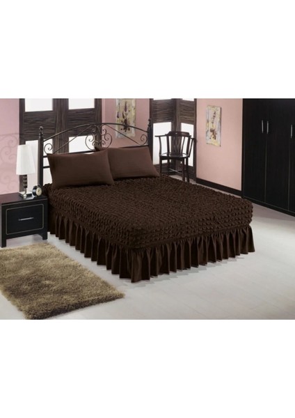 Bürümcük Kumaş Lastıkli Çarşaf Etekli, Esnekli Yatak Örtüsü 160 x 200 ve 180 x 200