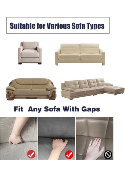 Bürümcük Lastikli Kanepe Örtüsü Likralı Koltuk Örtüsü 3'Lü Burumcuk Çekyat Örtüsü Pudra fırsatları