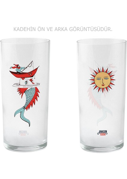 Anason İşleri Yaz Rüyası, Klasik Rakı Kadehi 6'lı Set