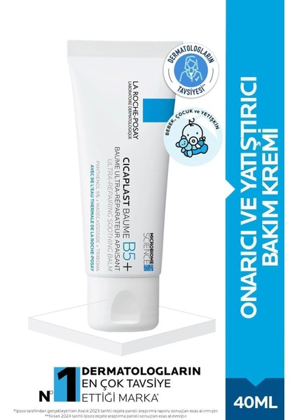 La Roche Posay Cicaplast Baume B5+ Onarıcı ve Yatıştırıcı Bakım Krem 40 ml