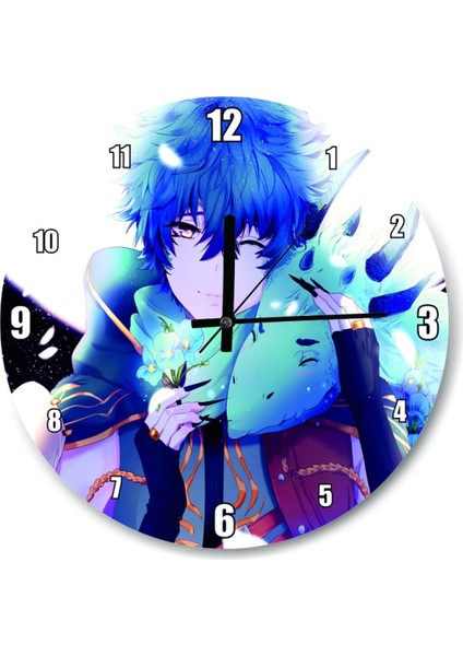Anime Genç ve Ejderha Duvar Saati (Çap 30X30 Cm)