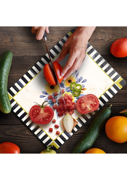 Cam Kesme Tahtası ve Sunumluk Mackenzie Vintage Flower 20X30 cm fiyatları