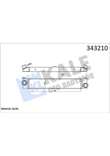Turbo Radyatörü Intercooler Peugeot Boxer Bus-Box-Citroen Jumper Bus-Box Al-Pl-Brz 745X145X64 12