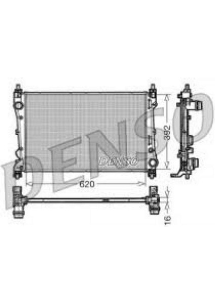 Radyatör Doblo 1.4-1.3 Dmtj 10 Combo 1.3 Cdti 12 Mekanik Ac /- 620X400X16 12