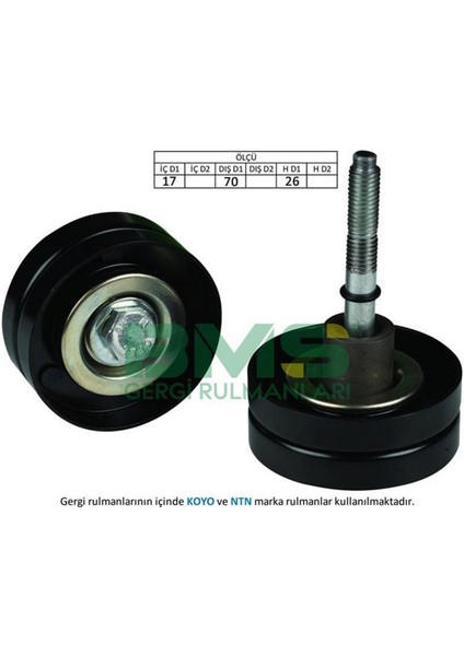 Alternatör Gergi Rulmani Golf5-6-Jetta-Passat-Tiguan-A3-Scirocco 1.4 Tsi Blg-Bmy-Cava 12