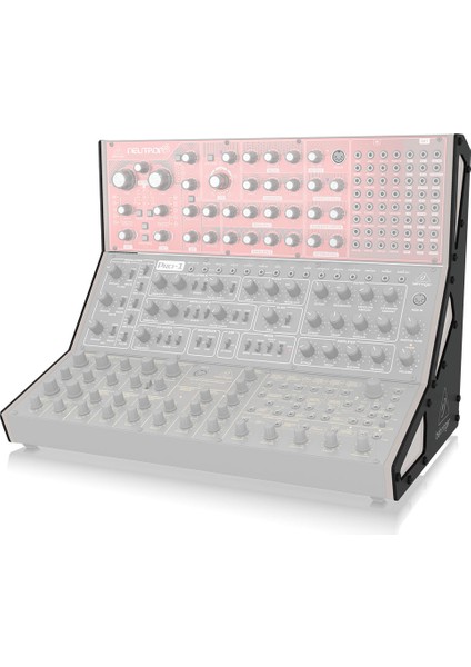 70, 80 ve 104 HP Şasi için 3 Katmanlı Eurorack Stand