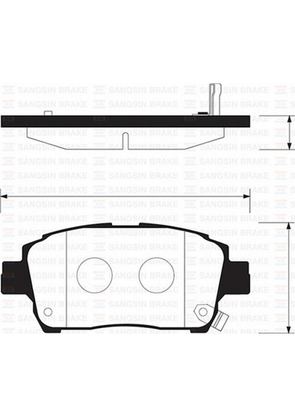 Ön Balata Corolla 1.4-1.6-1.4Vvti-1.6Vvti-1.8 00-07 Yaris 1.3-1.5-1.4D-4D 99-05 Gdb3317 12