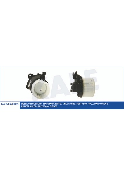 Kalorifer Motoru 12V Fiat Grande Punto-Linea-Punto-Punto Evo-Bipper-Tepee-Corsa D-Ada Mek.-Klimali 12