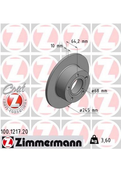 Arka Fren Aynasi Passat- 96-05 Audı100 90-94 A6 1.8T-1.9Tdi 94-05 Superb 02-08 245X10X5Dl 986478132-986479B22-Df2651 12