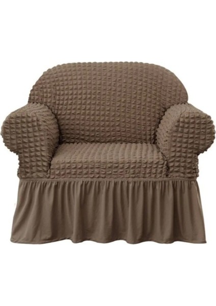 Bürümcük Likralı Yıkanabilir Esnek Koltuk Kanepe Çekyat Örtüsü Tek Kişilik Berjer Koltuk Örtüsü