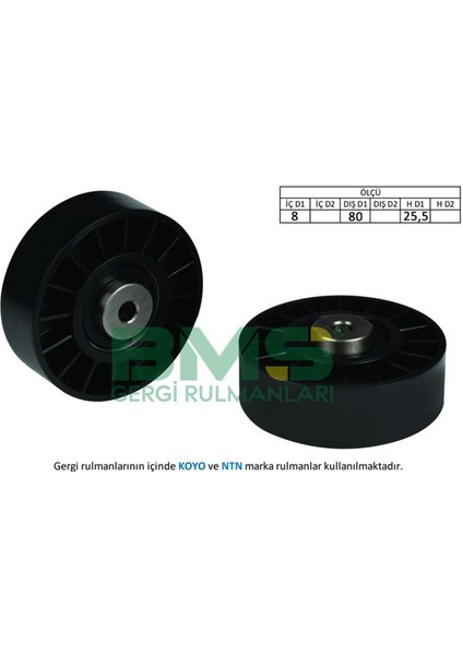 Alternatör Gergi Rulmani Mercedes G-Serisi W461 - Vw Lt28-46 Ii 2.8Tdi 97-06 12