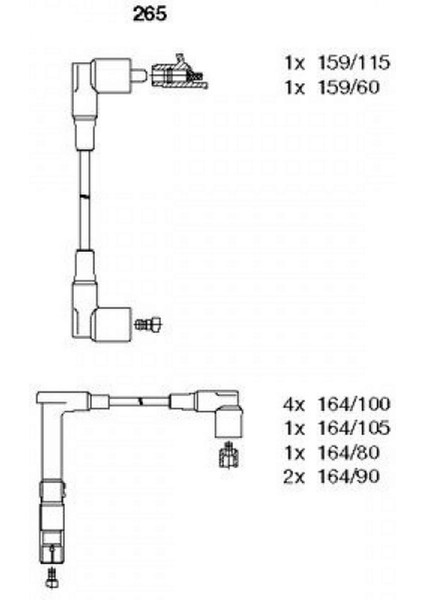 Buji Kablosu Takim W140 M119 12