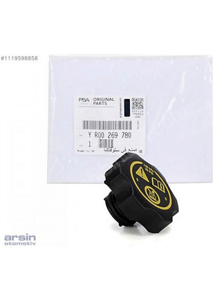 13544913 Genleşme Kavanozu Kapaği Radyator Ek Su Depo Astra J-Insignia-Corsa D-Corsa E-Cruze- Adam-Mokka 12
