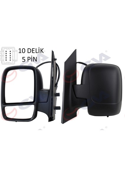 Diş Dikiz Aynasi Sol Scudo-Expert 07 Elektrikli Isitmali Konveks 5 Fiş Vm-6116Ehl 12