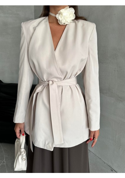 Taş Elegant Kuşaklı Ceket