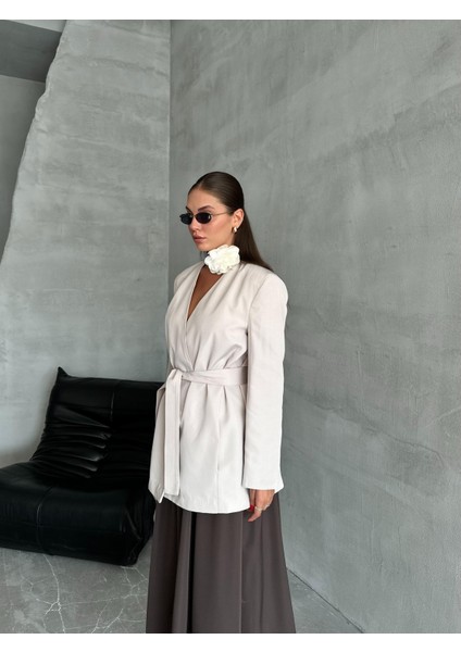 Taş Elegant Kuşaklı Ceket modelleri