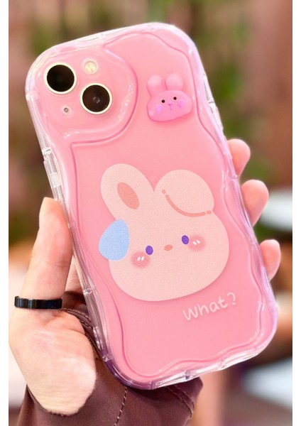 iPhone 13 Sevimli Kurbağa Desenli Kamera Korumalı Tatlı Şirin Cuddly Kılıf