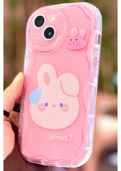 iPhone 13 Sevimli Kurbağa Desenli Kamera Korumalı Tatlı Şirin Cuddly Kılıf