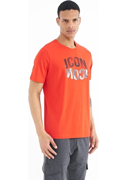 Tommy Life Beyaz Yazı Baskılı O Yaka Standart Kalıp Erkek T-Shirt - 88174 fırsatları