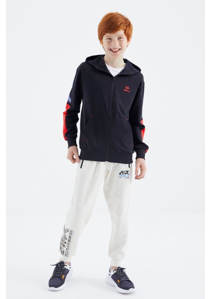 Tommy Life Tommy Life  Lacivert Fermuarlı Erkek Çocuk Sweatshirt - 11180