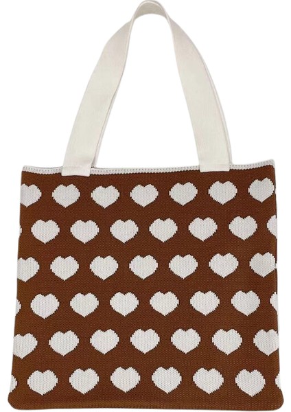 Modaya Uygun Tek Omuzlu Kadın Alışveriş Çantası, Basit ve Çok Yönlü Retro Örgü Çanta, Örgü El Omuz Çantası (Yurt Dışından) fırsatları